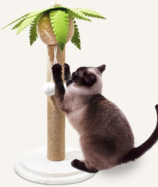 소형 멍냥이랑 스크래쳐 고양이 수직 야자수 고양이수직스크래쳐 삼줄스크래쳐 로프스크래쳐 캣타워, 야자수스크래쳐소형
