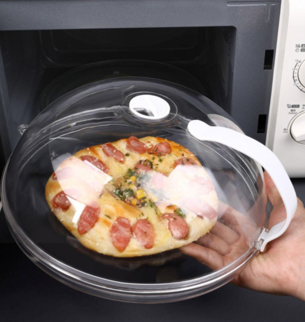 전자레인지 랜지 유리 뚜껑 요리 튀김방지 투명 돔 푸드커버 음식덮개, 1개, 2. 소형 (내열 200도)