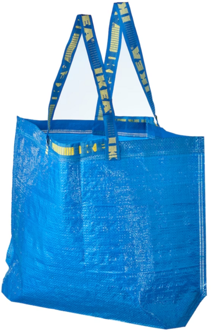 이케아 FRAKTA 장바구니 M 블루, 2개