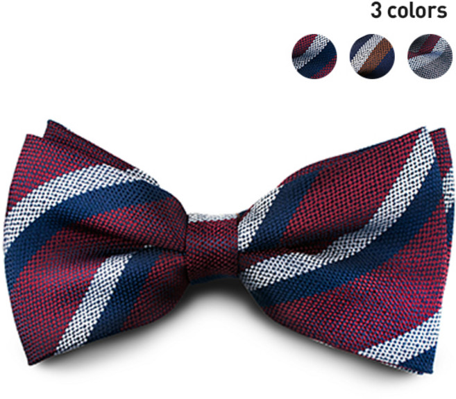 NV054_도트 스트라이프 나비넥타이 3종