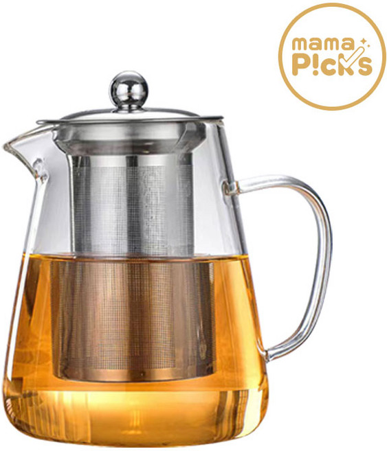 마마픽스 차주전자 티메이커 내열유리 티포트, 티포트-950ml, 1개