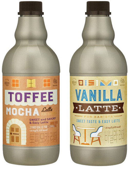 복음자리 토피모카 라떼 1.8kg +바닐라 라떼 1.8kg 이지라떼, 1개, 800g