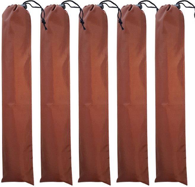 라온로드 다용도 롱파우치 긴주머니 60cm 5개, 갈색