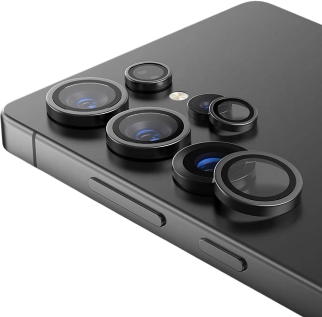 담니크 휴대폰 카메라 렌즈 강화유리 메탈 링 보호필름, 1세트