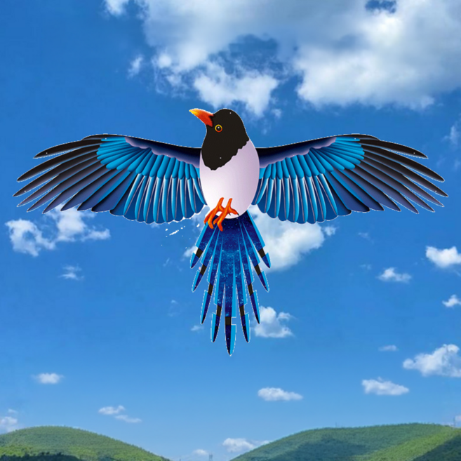 리브온 대형 까치연 독수리연 연날리기 야외놀이 캠핑용, 1개