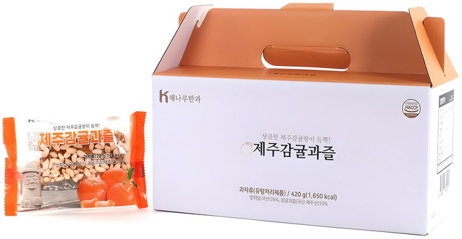 해나루한과 제주감귤과즐 15p, 420g, 1개