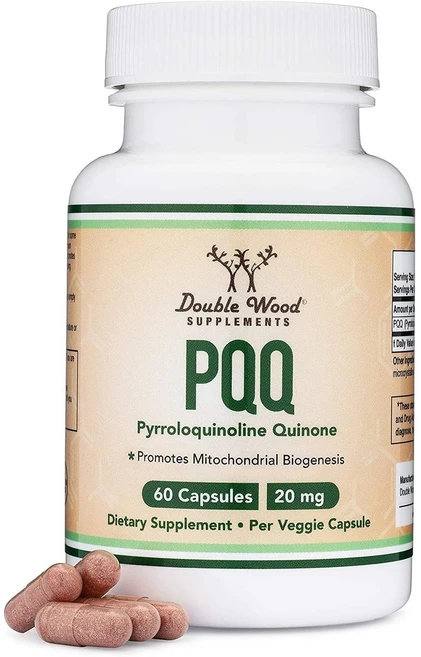 더블우드 PQQ 20mg 60캡슐 피롤로퀴놀린 퀴논, 2개, 60정 - 쿠팡
