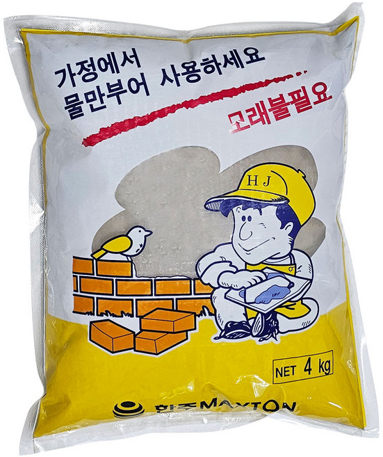 비앤티 몰탈시멘트(모래없이 사용하는 시멘트) 4kg, 5개