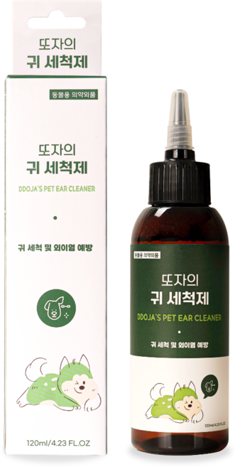 또자 반려동물 이어케어 저자극 귀세척제, 1개, 120ml