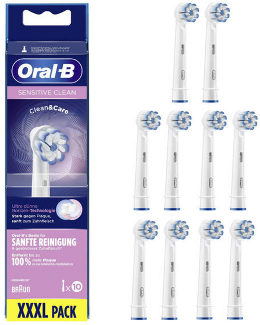 오랄비전동칫솔모 오랄비센시티브클린칫솔모 eb60 10개 오랄비칫솔모 리필모 센시티브클린, 1세트