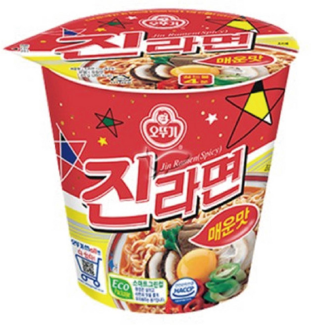 오뚜기 진라면 컵 매운맛 65 g, 36개