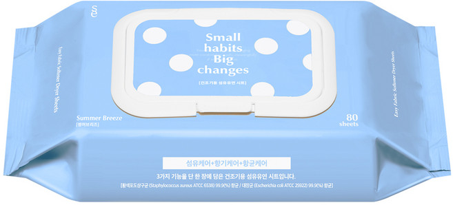 소소이지 건조기시트 드라이시트 썸머 브리즈, 1개, 80매입