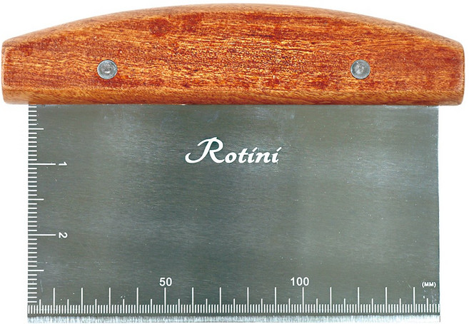 로티니 전문가용 베이킹 스텐 스크래퍼, 1개, 우드손잡이