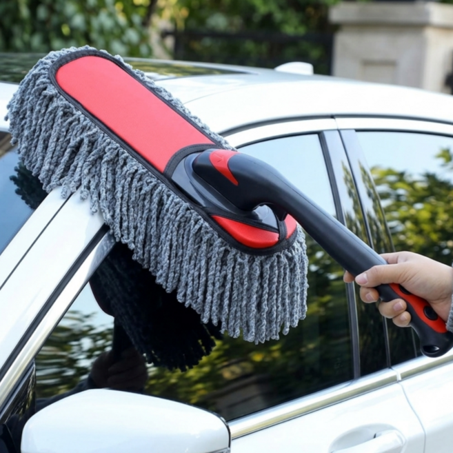 톤앤드 차량용 스크래치방지 접이식 고급 먼지털이, 1개