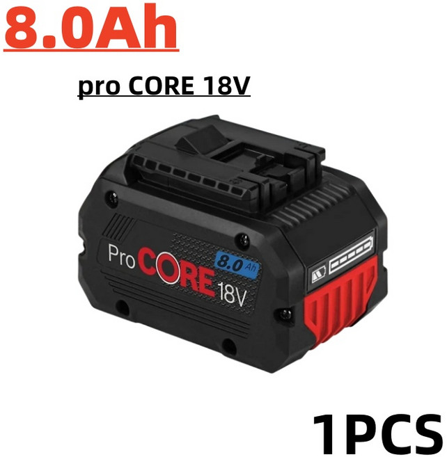 2025 18V 프리미엄 시리즈 교체 배터리 BOSCH BAT609 BAT618 GBA18V8 4.0/8.0/12.0Ah에 적합한 새로운 2170, 03 8.0AhX1, 1개