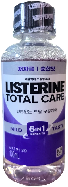 리스테린 토탈케어 마일드 750mL x3개/ 가글 구강청결제 입냄새제거, 100ml, 10개 - 쿠팡