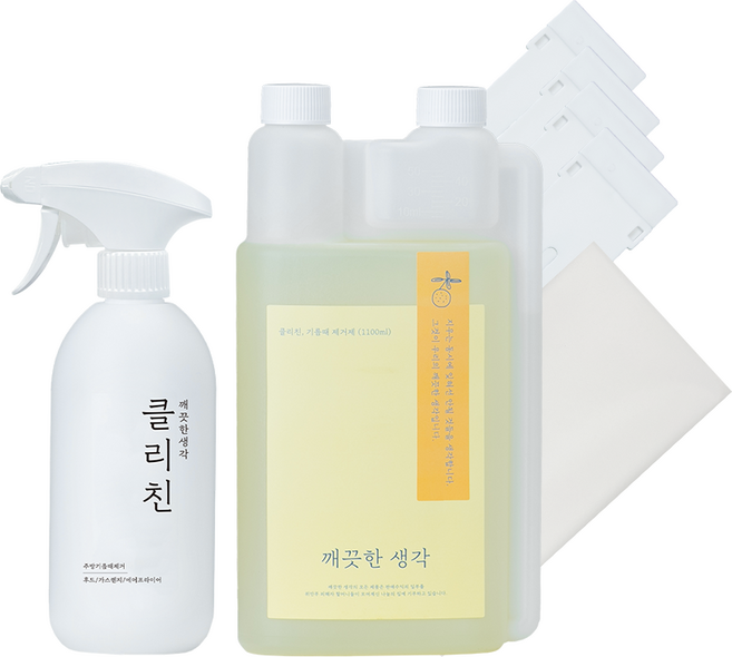 깨끗한생각 클리친 10배 고농축 기름때제거제 풀세트, 1개
