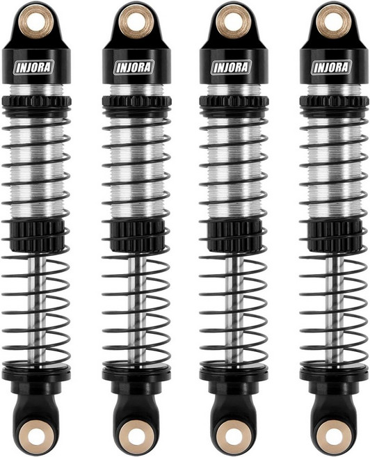 118 RC 크롤러 레드캣 어센션18 업그레이드용 인조라 59MM 나사식 쇼크 업소버 오일 댐퍼블랙 실버, Red