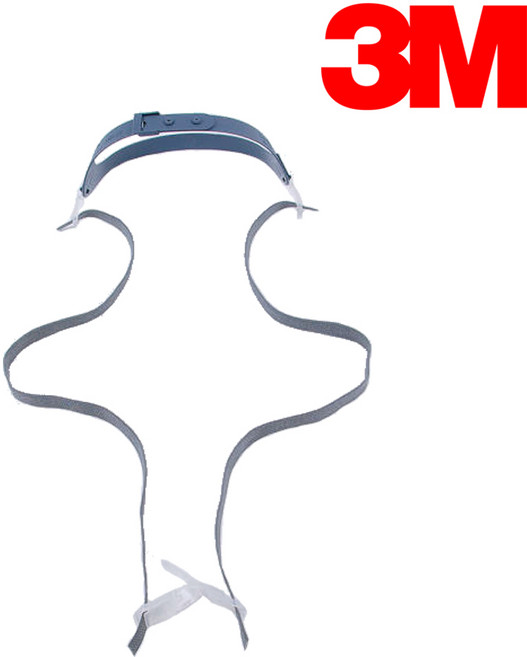 3M 7502 양구형 면체마스크 머리끈 (노즈컵미포함), 2개, 1개입, 단품, 블루