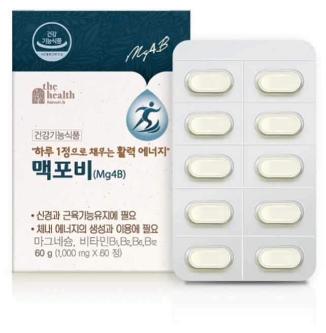 [더헬스] 맥포비 마그네슘 2개월(1 000mg*60정), 1개, 60정 - 쿠팡