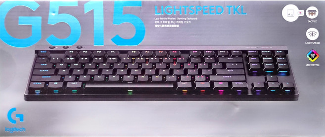 로지텍 G515 LIGHTSPEED TKL 무선 게이밍 키보드, 블랙, 920-012574, 갈축