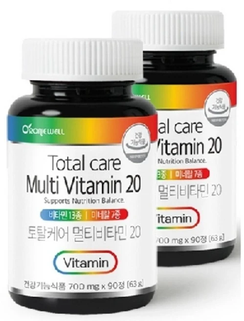 진스샵 권장섭취량 100% 멀티 비타민 종합 미네랄 보충 성인 청소년 제품 영양제 90 정, 1개, 90정 - 쿠팡