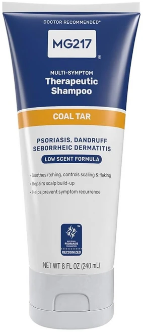 콜타르가 함유된 MG217 건선 샴푸 치료용 가려움증 스케일링 벗겨짐 스케일 빌드업 3% 콜타르 및 컨디셔너 8floz, Legacy, 1개, 240ml - 쿠팡