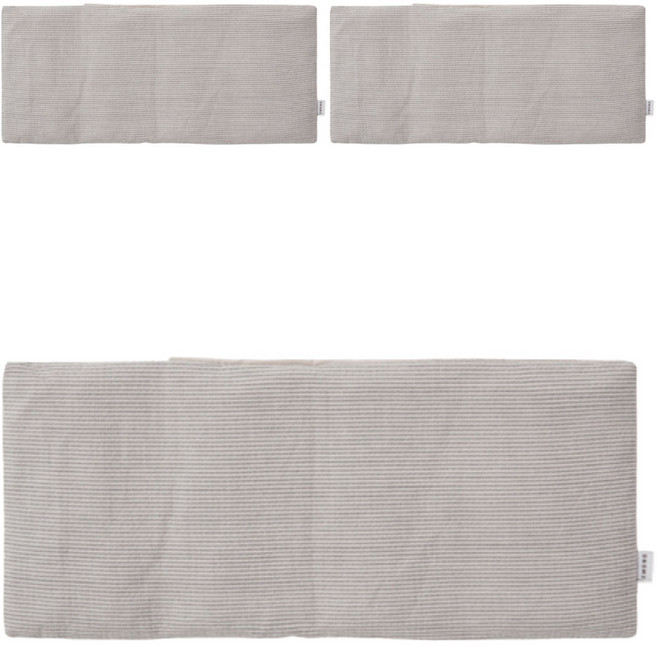 이몽 가슴안정 좁쌀베개 4구획, 그레이, 3개