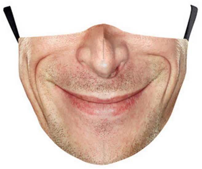 쓸데없는선물 끈조절 가능 웃긴 마스크 재밌는선물 자전거 운동 가면 얼굴프린팅