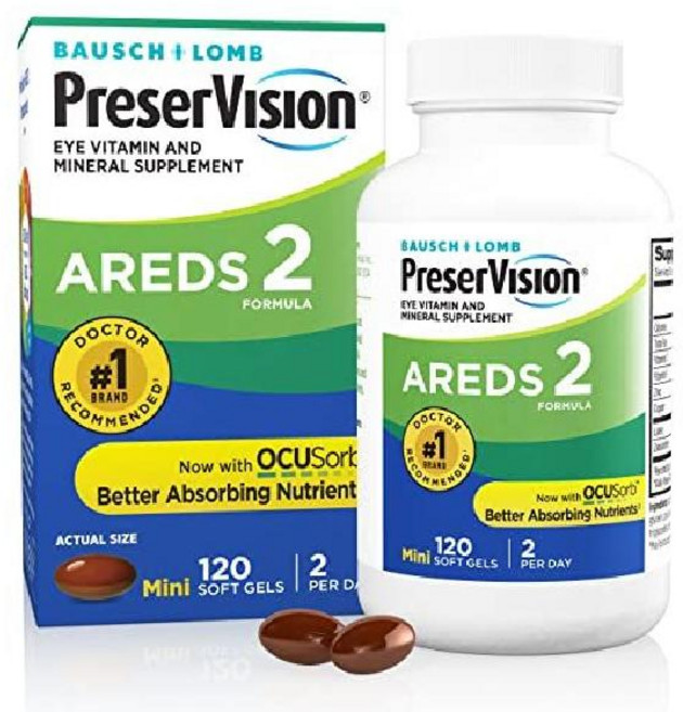 바슈롬 프리저비전 PreserVision Areds 2 아레즈2 루테인 지아잔틴 아연, 1개, 240정