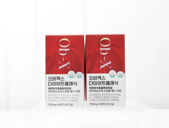 오비엑스 다이어트 클래식 Ob-X 식약처 레몬밤 추출물 혼합분말 레몬밤정, 2박스, 120정 - 쿠팡