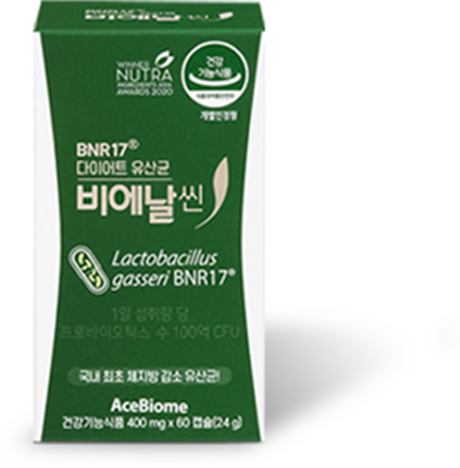 김희선유산균 BNR17 비에날씬 모유유산균 장건강 체지방감소 60캡슐, 60정, 1개