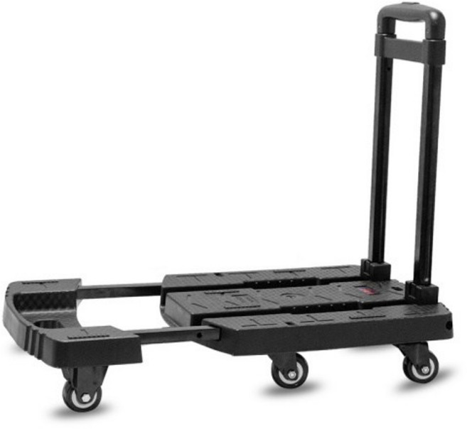 소미아 3단 접이식 미니 핸드카트, BlackColor, 1개