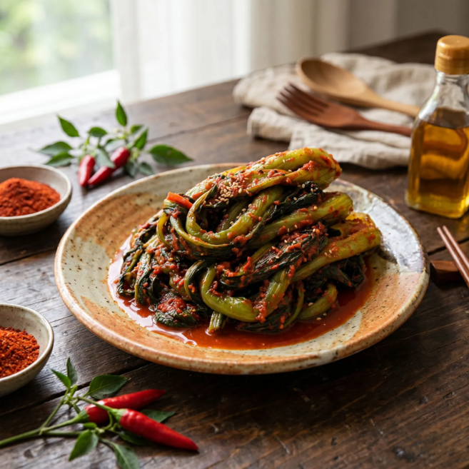 [전라도김치] 프리미엄 여수 갓김치, 1kg, 1박스