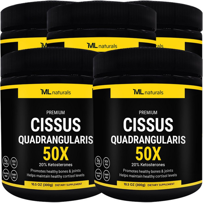 [미국번개배송] 착한명품 마이라이프 내추럴스 50배 농축 시서스 분말 50X 10.5 OZ 5병, 300g, 5개