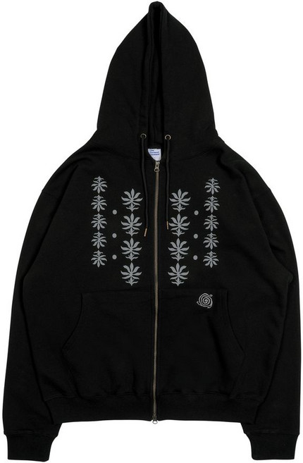 THE COLDEST MOMENT TCM ethnic hded ZIP 짚 집업-up (black)