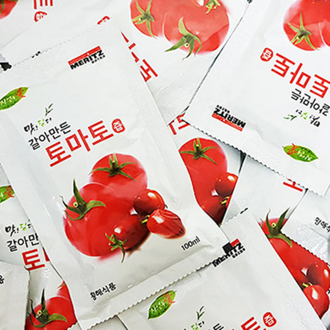 무첨가 토마토즙 100% 갈아만든 토마토주스 리코펜 생토마토 진액 50포, 50개, 100ml