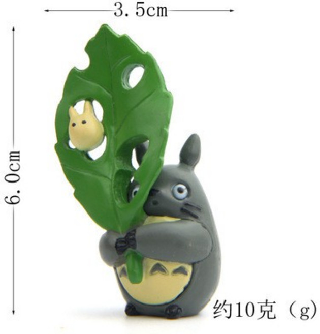 【微景小舖】小梅 微景觀 多肉植物苔蘚生態瓶盆栽擺件 DIY組盆 花盆裝飾 園藝造景擺件 拍攝道具, 1個, 拿綠葉吉力貓