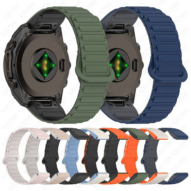 가민워치 말랑 마그네틱 퀵핏 스트랩 22mm 포러너 955 965 피닉스 인스팅트2 /3, 블랙, 1개