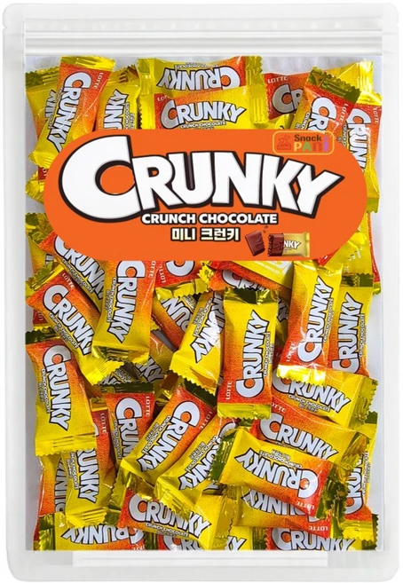 스낵파니 가나 크런키 초콜릿 미니 개별포장 대용량 50개입 - 쿠팡