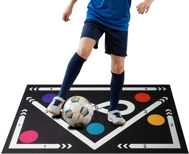 티렉스 축구 드리블매트 축구매트 개인훈련 축구훈련 실내연습 용품, 1개, 블랙