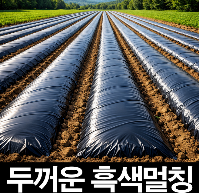 농대나온남자 멀칭비닐 검정 흑색 두께 0.02 폭 100cm 길이 200m 고추 감자 배추 무 농업 원예 텃밭 농사비닐, 1개