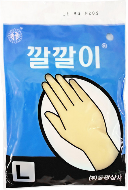동광상사 깔깔이 라텍스 미용장갑 대, 아이보리, 10개