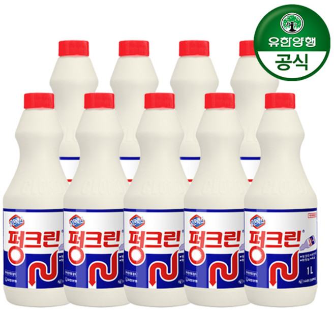 유한락스 [배구관 막힘 용해제] 펑크린 1L, 9개