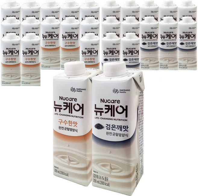 뉴케어 구수한맛 + 검은깨맛, 200ml, 24개