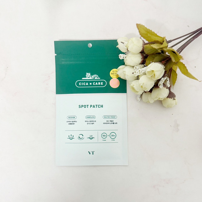 韓國 VT SPOT PATCH 老虎隱形貼 積雪草鎮定痘痘淨痘貼 (12貼/48貼), 1組, 48入