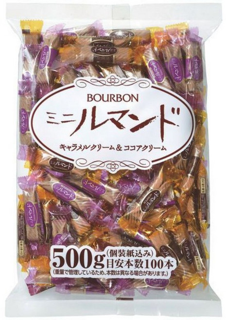 부르봉 루만도 카라멜맛 + 코코아맛 쿠키 총100개 (500g x 1팩) 대용량, 500g, 1개