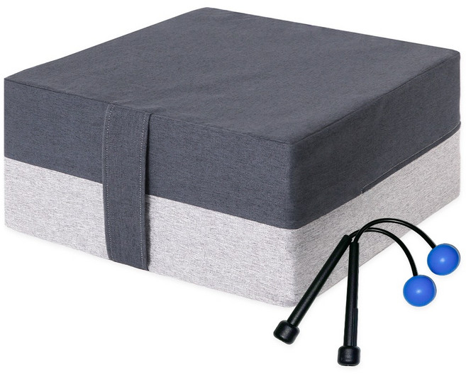 로베라 점핑 다이어트 트램폴린 바운스 큐브 방방이 쿠션 유산소 운동 기구 BC-500, 그레이