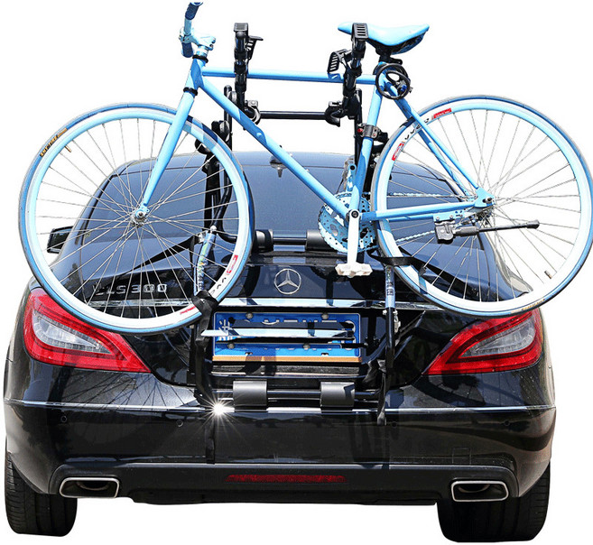 캐리어 차량용 자전거 거치대 승용차 바이크 캐리어, 1개, 스테인리스 2대 걸기