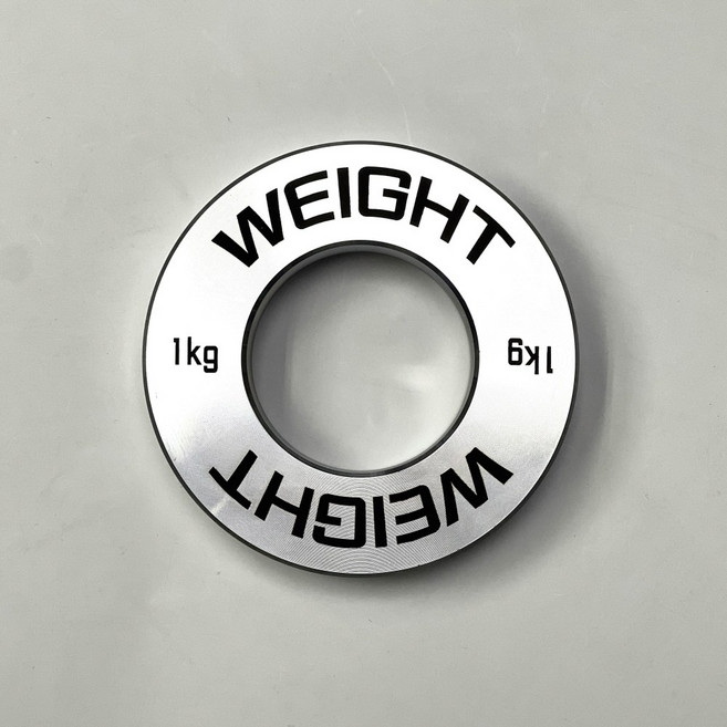 위씨 We.C 헬스 경량 저중량 원판 바벨 초경량 크롬 이니셜 각인 피트니스, 1.25kg, 1개, 경량봉(내경지름28mm)